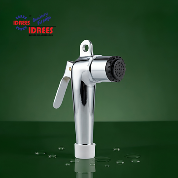 Idrees Toilet Shower – COMPLETE BRASS BODY with Chrome Finish & Flexible Hose Pipe