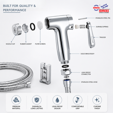 IDS Muslim Shower with Stainless Steel Hose
